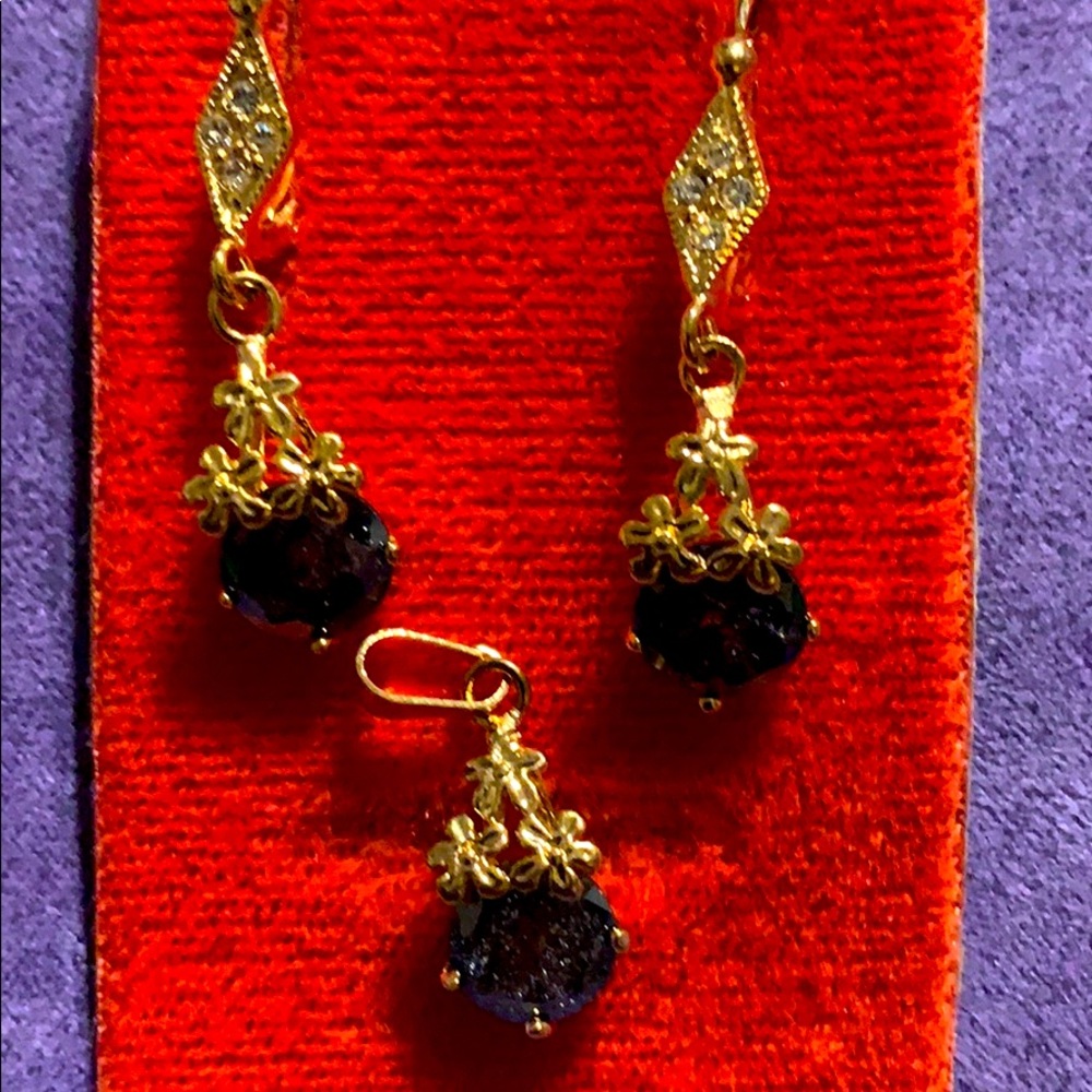 14k Gold and precious stone set